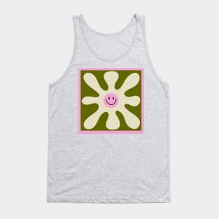 Retro Flower Vintage 70s Groovie Tank Top